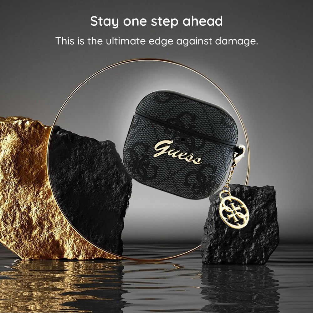 Husa Guess 4G Charm pentru Apple AirPods 4, Roz