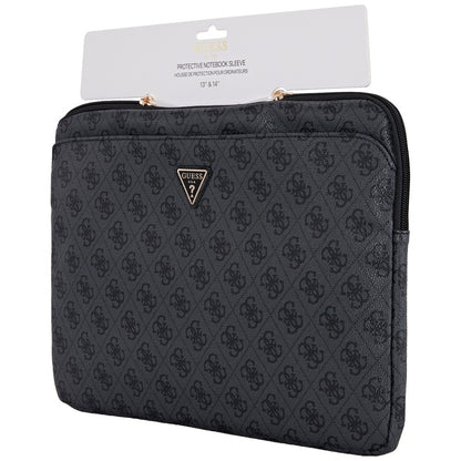 Husa Guess 4G Triangle Logo pentru Laptop 14inch, Neagra