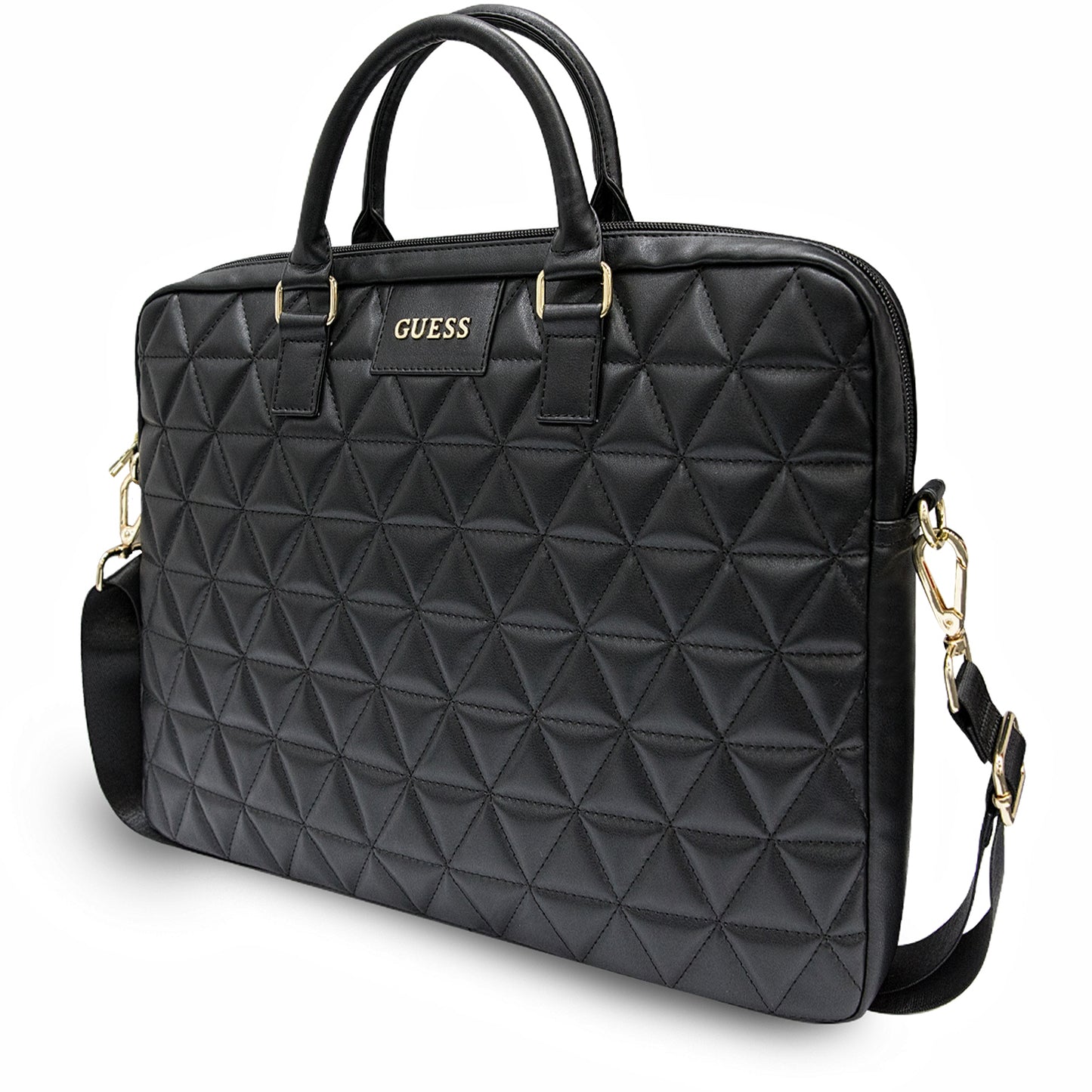 Geanta Guess Quilted pentru Laptop 15inch, Neagra
