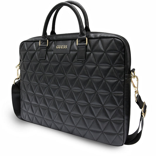 Geanta Guess Quilted pentru Laptop 15inch, Neagra