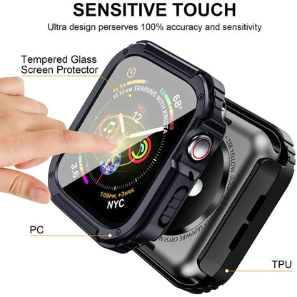 Husa Lito Armor 360 pentru Apple Watch 38mm Series, Albastra