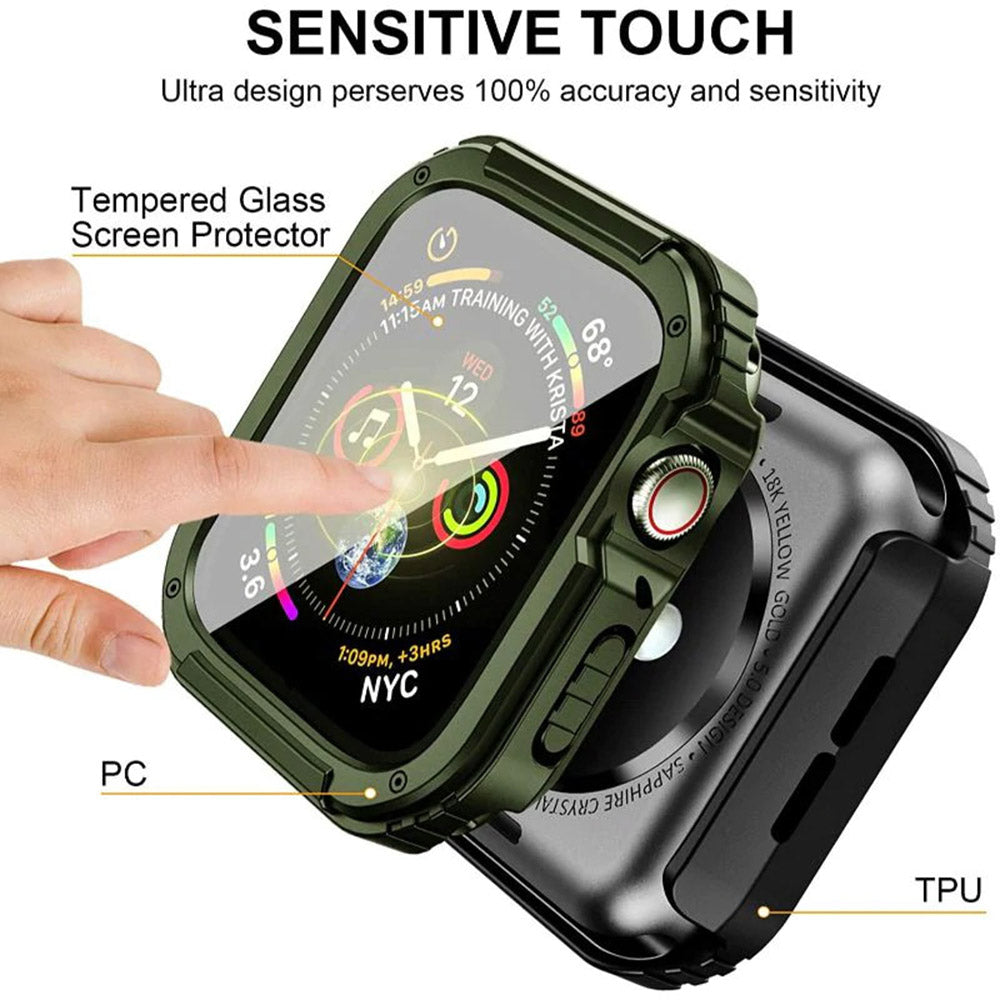 Husa Lito Armor 360 pentru Apple Watch 38mm Series, Verde