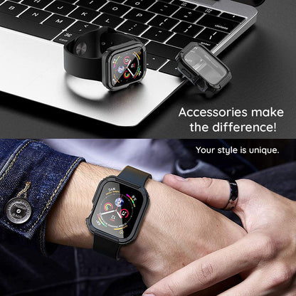 Husa Lito Armor 360 pentru Apple Watch 42mm Series, Albastra