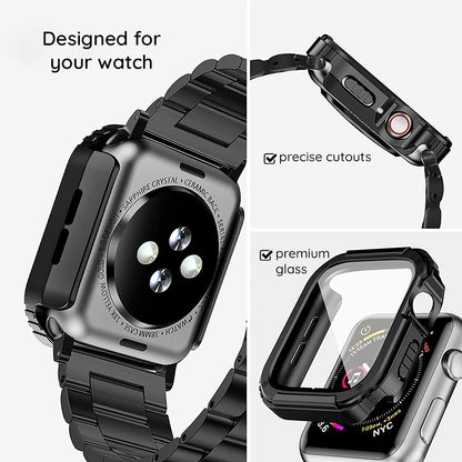 Husa Lito Armor 360 pentru Apple Watch 42mm Series, Albastra