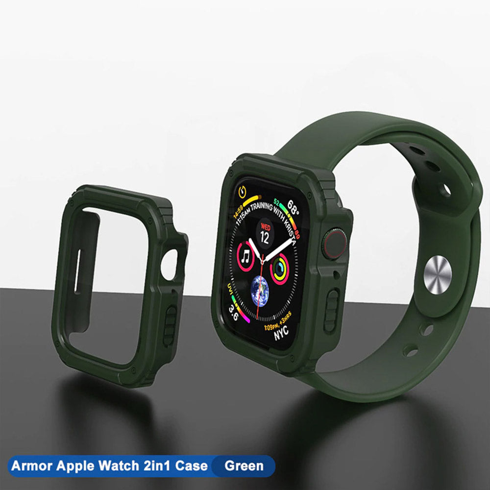 Husa Lito Armor 360 pentru Apple Watch 42mm Series, Verde
