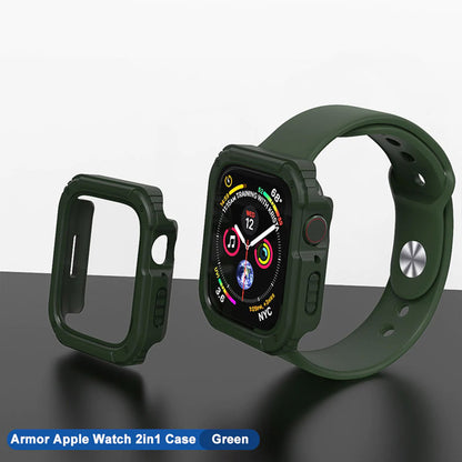 Husa Lito Armor 360 pentru Apple Watch 42mm Series, Verde