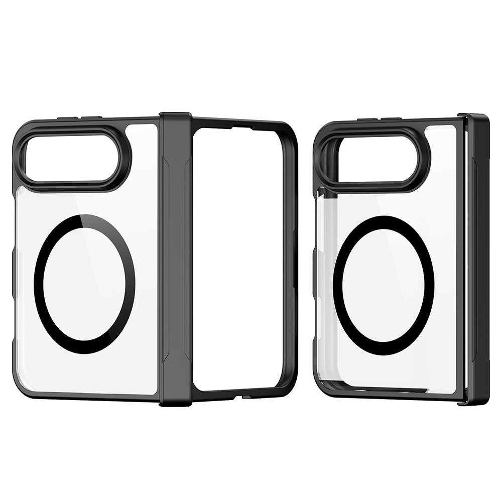 Husa MagSafe cu Protectie Balama pentru Apple iPhone Duo, DUX DUCIS, Aimo, Neagra