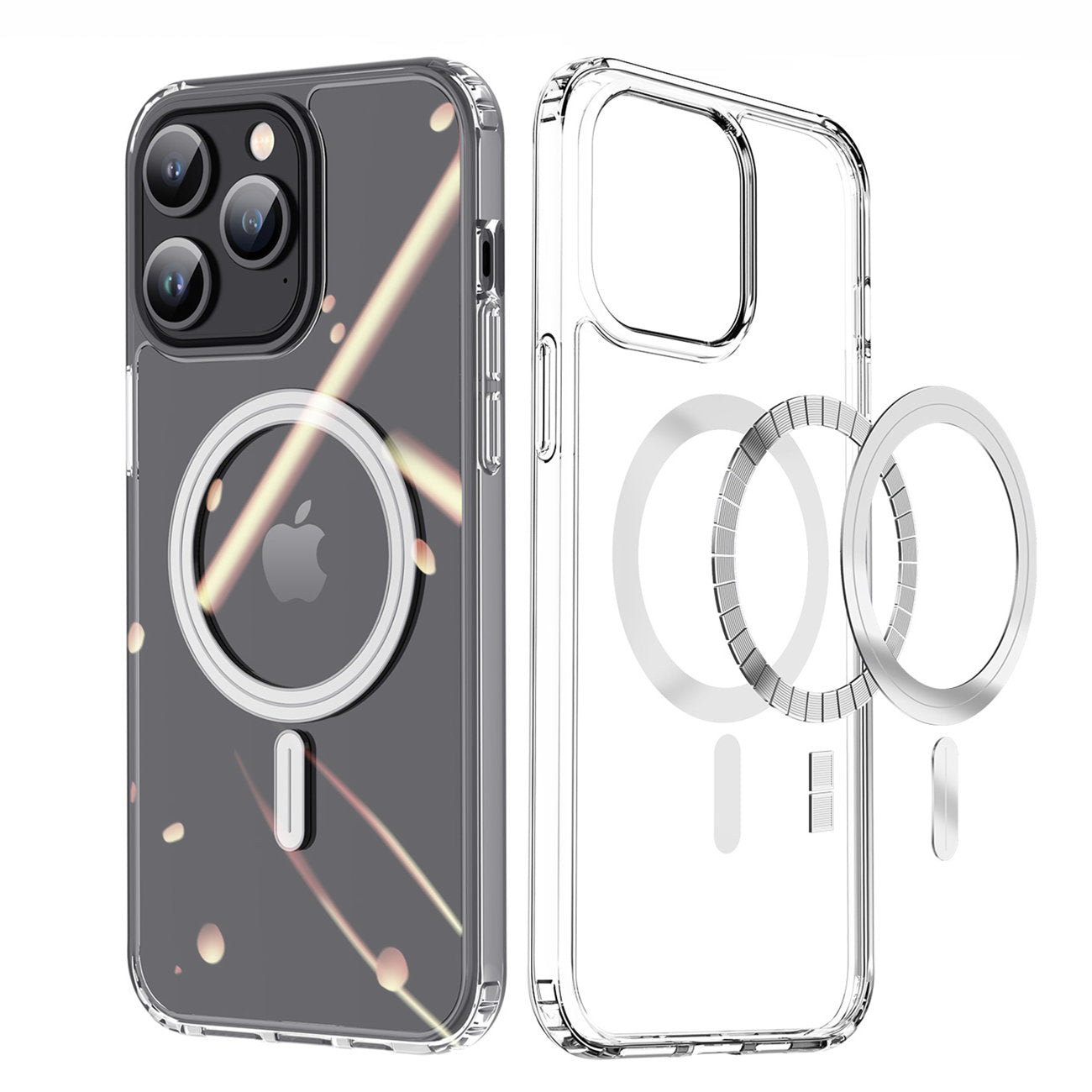 Husa MagSafe pentru Apple iPhone 15 Pro Max, DUX DUCIS, Clin, Transparenta