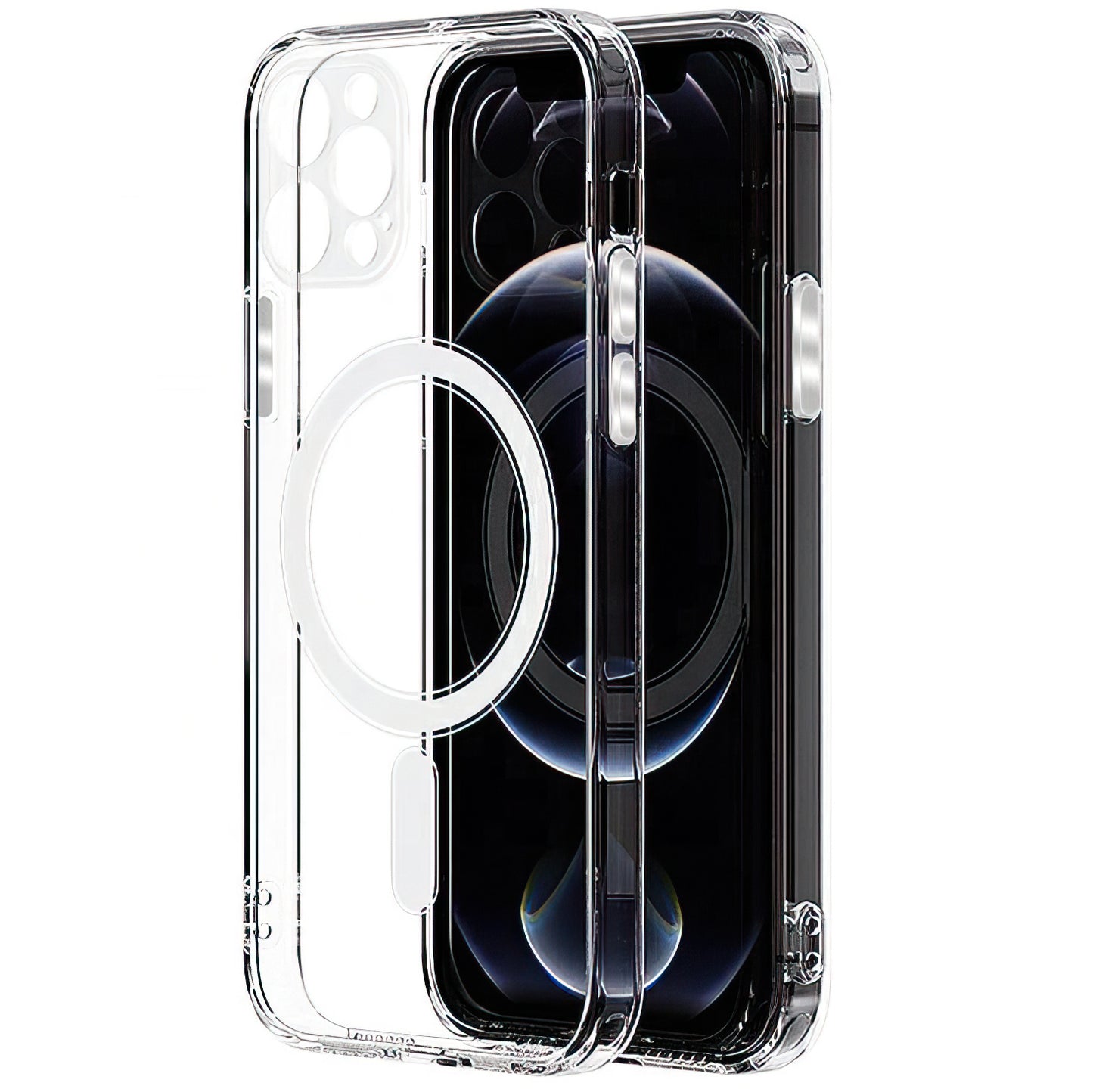 Husa MagSafe pentru Apple iPhone 12, OEM, Transparenta
