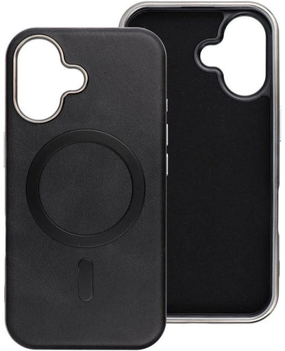 Husa MagSafe pentru Apple iPhone 16 Pro, OEM, Gentleman Mag, Neagra