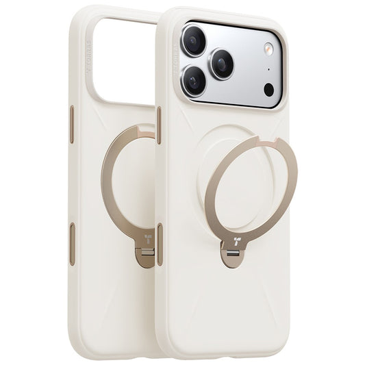 Husa MagSafe pentru Apple iPhone 17 Pro Max, Torras, QPRO Silicone, Alba