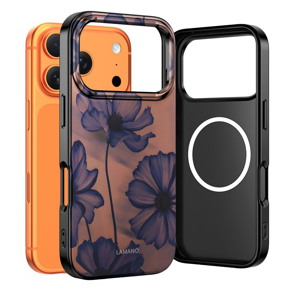 Husa MagSafe pentru Apple iPhone 17 Pro Max, Tech-Protect, Lamano Velvet Night, Neagra