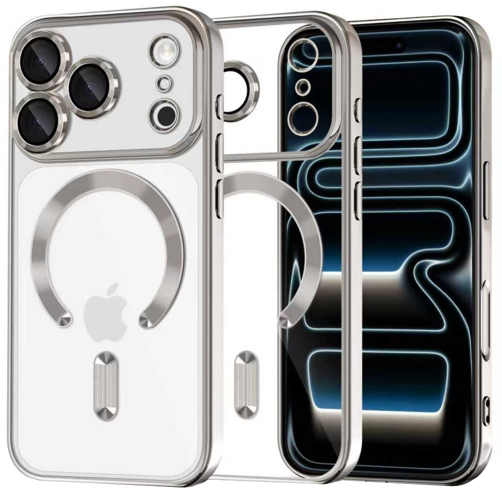 Husa MagSafe pentru Apple iPhone 17 Pro, Tech-Protect, Magflex, Argintie