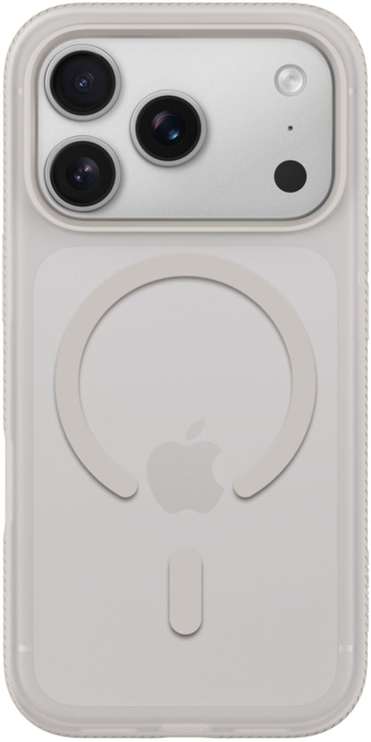 Husa MagSafe pentru Apple iPhone 17 Pro, Belkin, SheerForce Grip, Bej MSA035hqSA