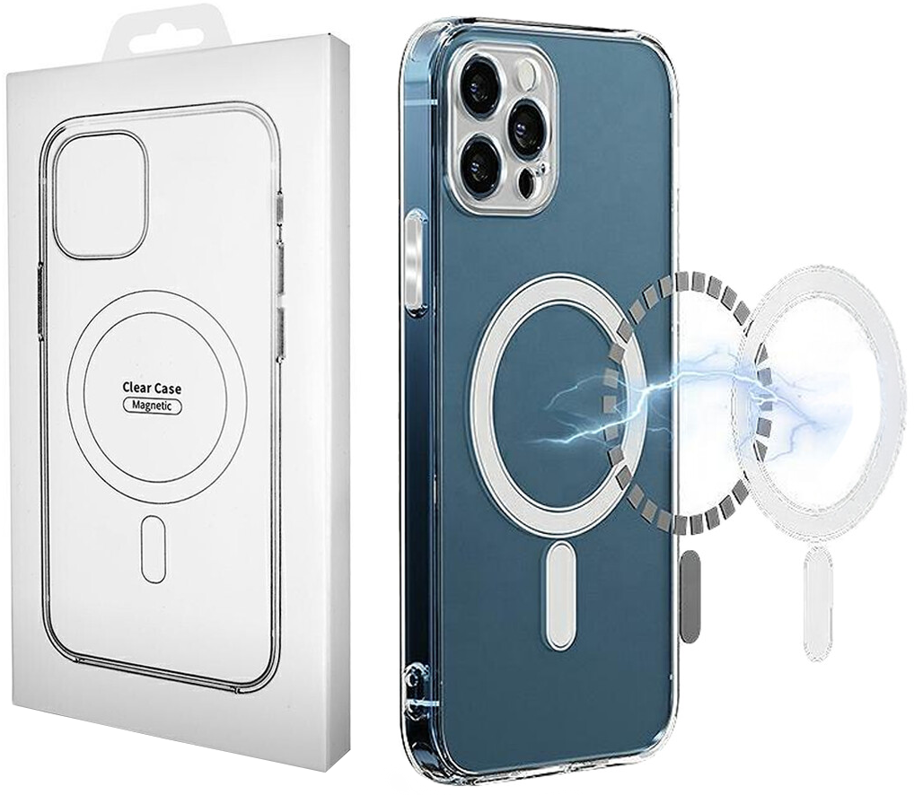 Husa MagSafe pentru Apple iPhone 16 Pro Max, OEM, Clear with Camera Protection, Transparenta