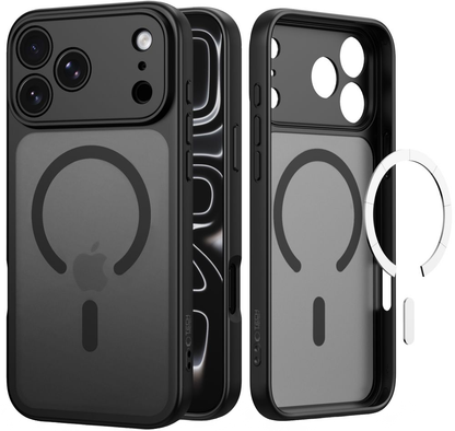 Husa MagSafe pentru Apple iPhone 18 Pro Max / 17 Pro Max, Tech-Protect, BasicMag, Neagra Mata