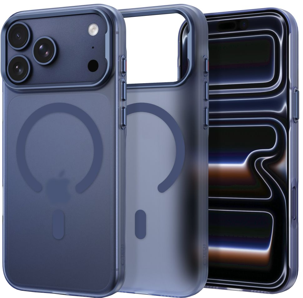 Husa MagSafe pentru Apple iPhone 18 Pro Max / 17 Pro Max, Tech-Protect, MagZero, Bleumarin Mata