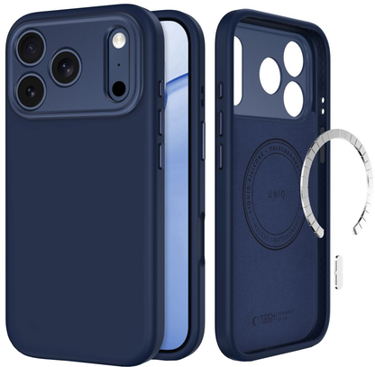 Husa MagSafe pentru Apple iPhone 18 Pro Max / 17 Pro Max, Tech-Protect, Uniq CC, Bleumarin