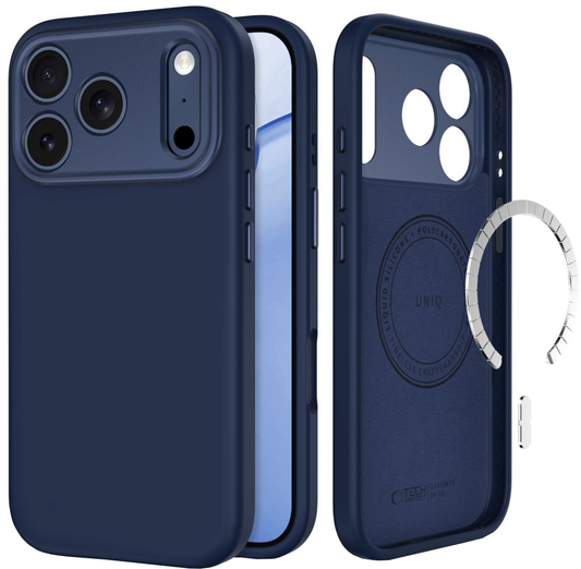 Husa MagSafe pentru Apple iPhone 18 Pro Max / 17 Pro Max, Tech-Protect, Uniq CC, Bleumarin