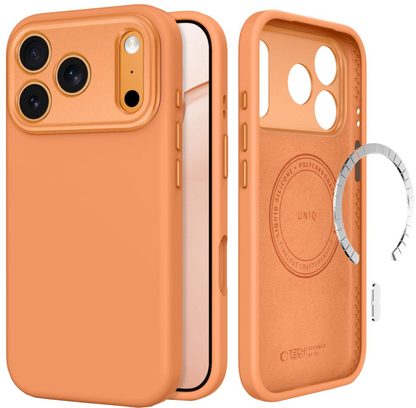 Husa MagSafe pentru Apple iPhone 18 Pro Max / 17 Pro Max, Tech-Protect, Uniq CC, Portocalie