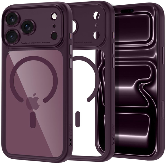 Husa MagSafe pentru Apple iPhone 18 Pro Max / 17 Pro Max, Tech-Protect, MagPeak CC, Visinie Transparenta