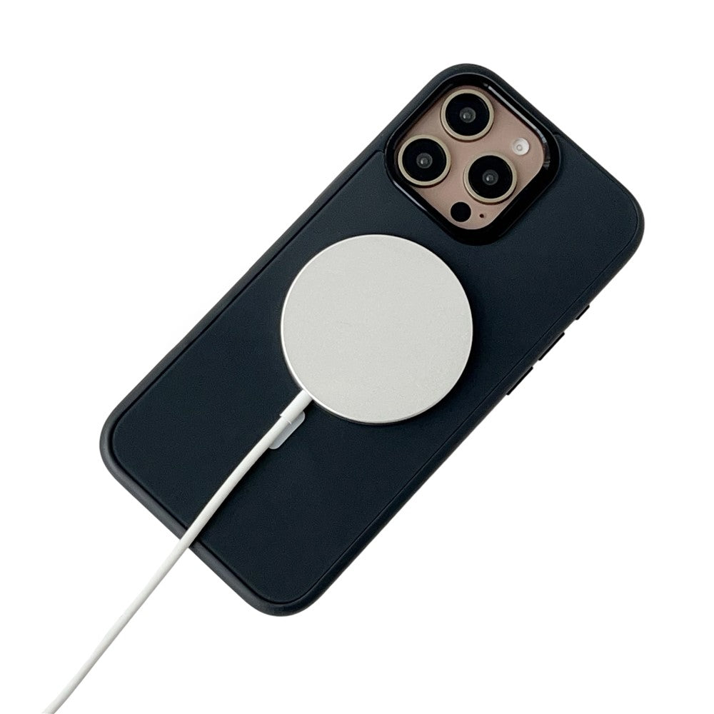Husa MagSafe pentru Apple iPhone 14 Pro Max, OEM, Round Screen Smart E-Ink, Neagra