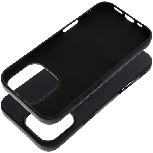 Husa MagSafe pentru Apple iPhone 16 Pro Max, OEM, Silicone Mag (Big Hole), Neagra