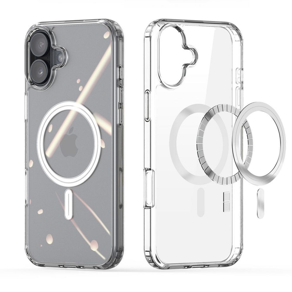 Husa MagSafe pentru Apple iPhone 16 Plus, DUX DUCIS, Clin, Transparenta