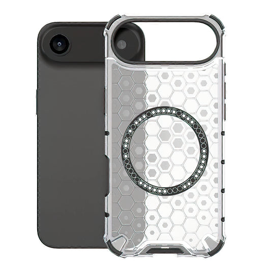 Husa MagSafe pentru Apple iPhone 17 Air, Techsuit, HoneyComb Shield, Alba