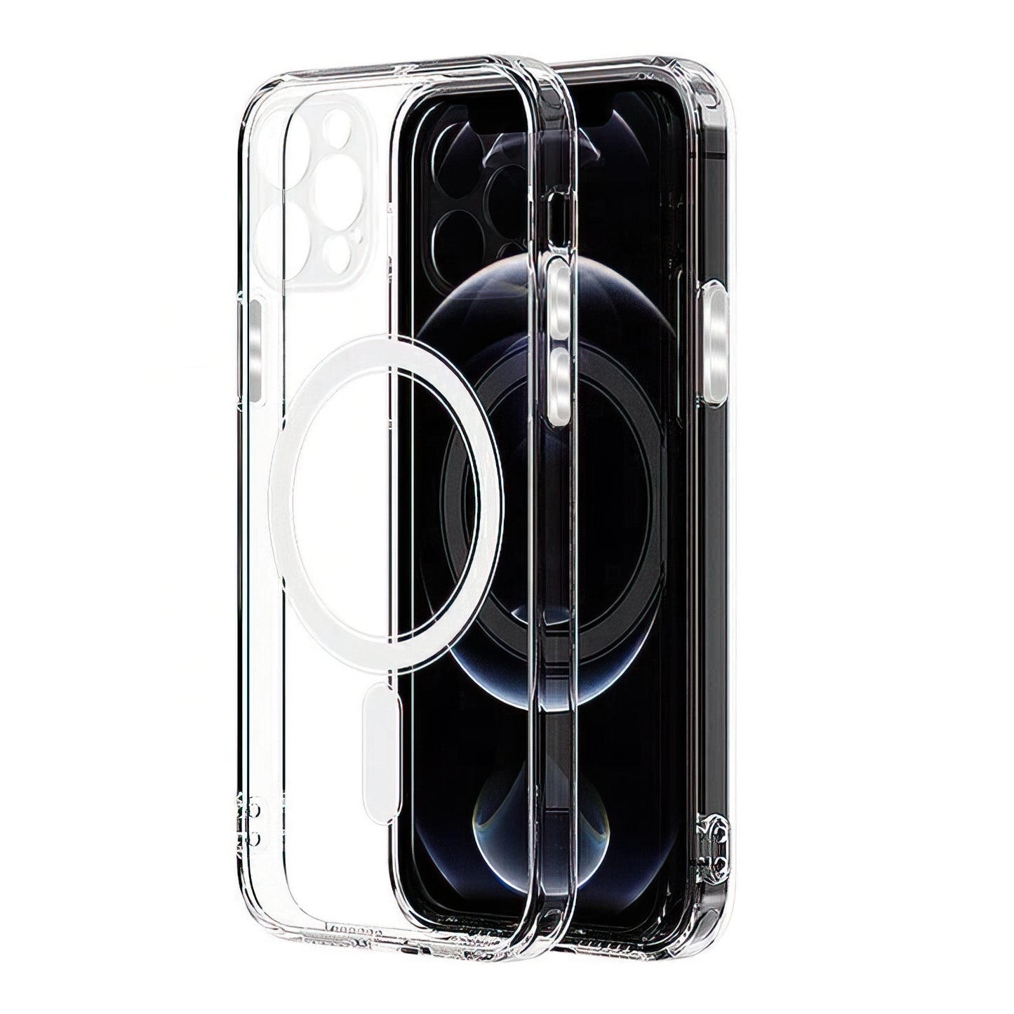 Husa MagSafe pentru Apple iPhone 16, OEM, Clear with Camera Protection, Transparenta