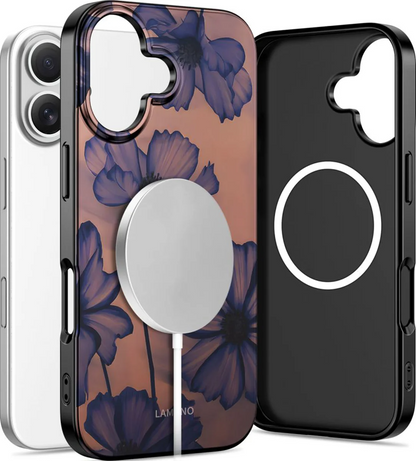 Husa MagSafe pentru Apple iPhone 16, Tech-Protect, Lamano Velvet Night, Neagra