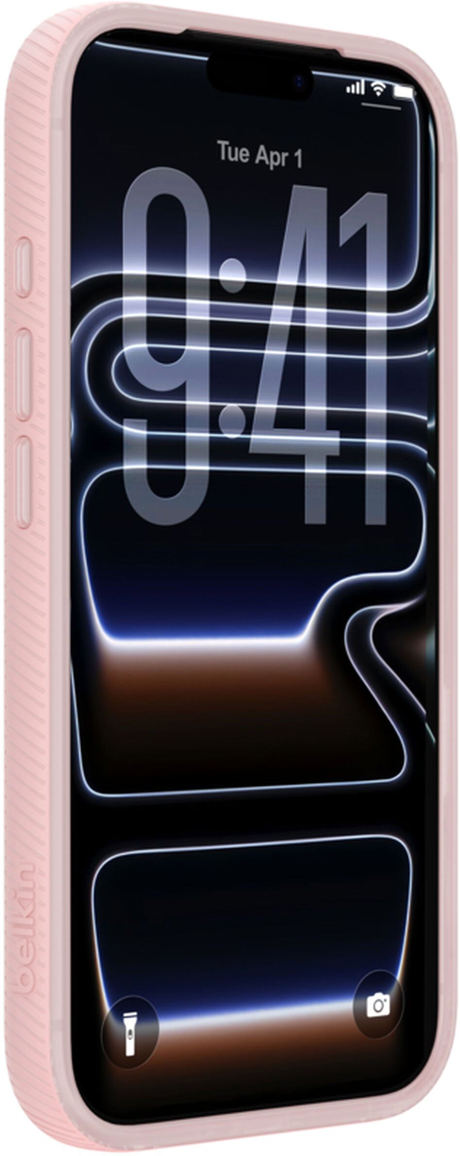 Husa MagSafe pentru Apple iPhone 17 Pro, Belkin, SheerForce Grip, Roz MSA035hqPK