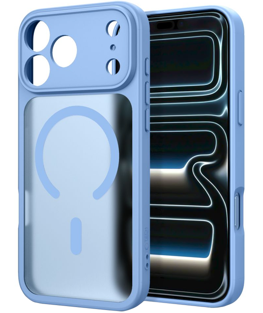 Husa MagSafe pentru Apple iPhone 18 Pro / 17 Pro, Tech-Protect, BasicMag, Albastra Mata