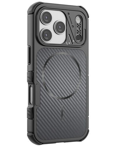 Husa MagSafe pentru Apple iPhone 18 Pro Max / 17 Pro Max, OEM, Carbon and Corner Protection, Neagra