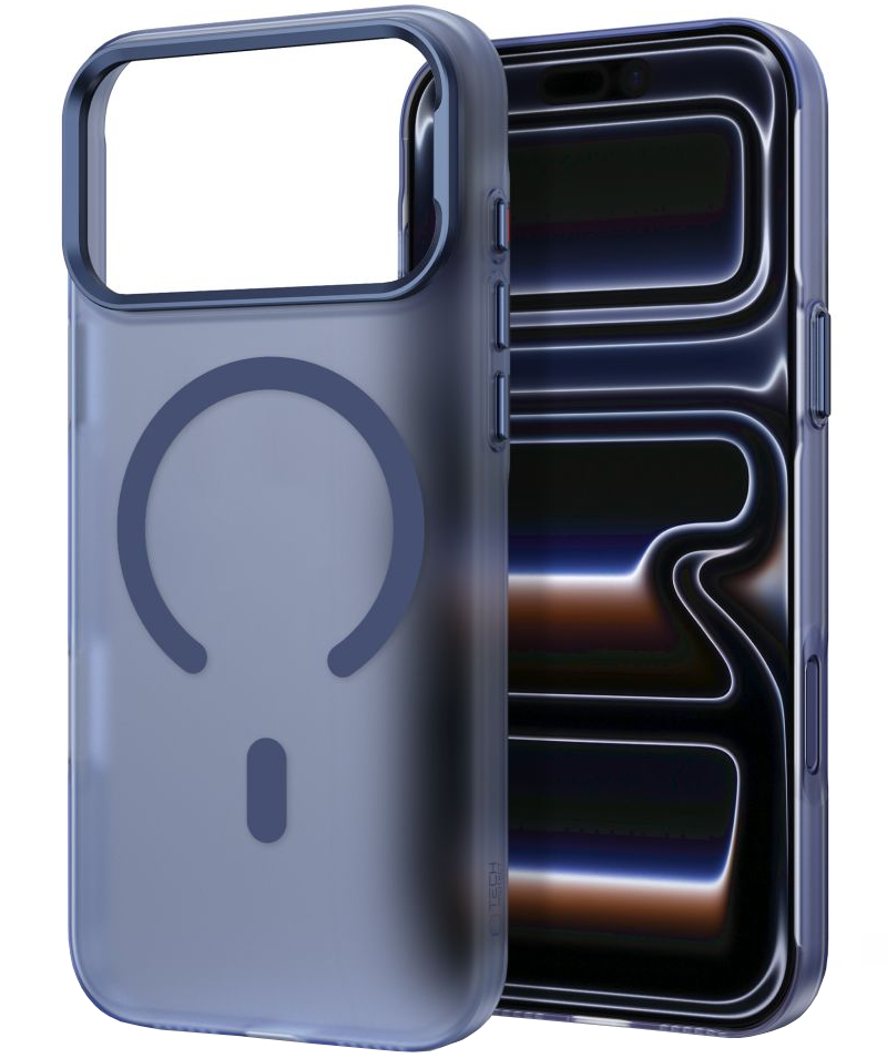 Husa MagSafe pentru Apple iPhone 18 Pro / 17 Pro, Tech-Protect, MagZero, Bleumarin Mata