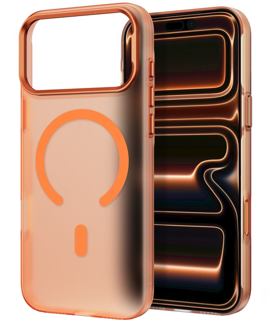 Husa MagSafe pentru Apple iPhone 18 Pro Max / 17 Pro Max, Tech-Protect, MagZero, Portocalie Mata
