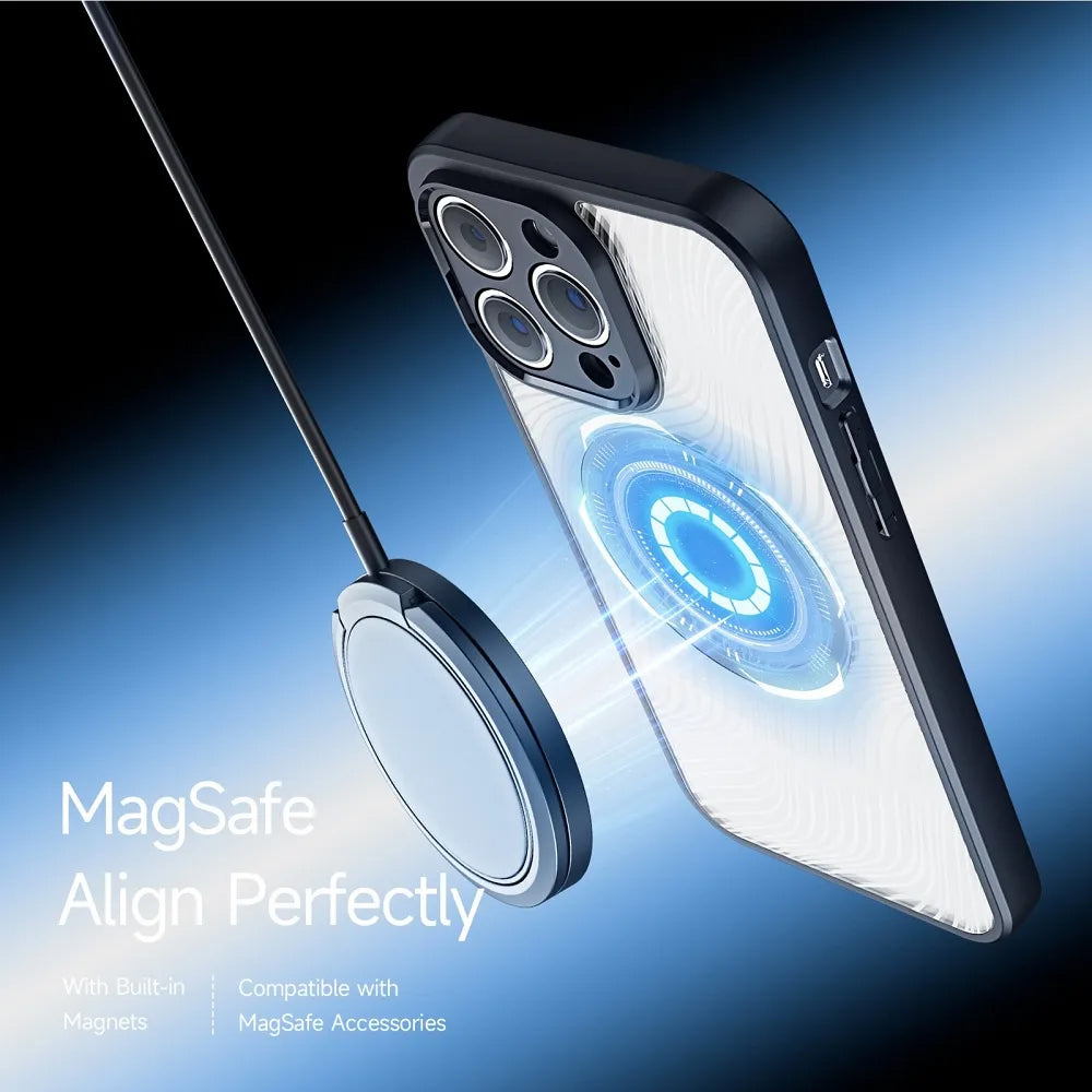 Husa MagSafe pentru Apple iPhone 14 Pro Max, DUX DUCIS, Aimo Mag, Neagra