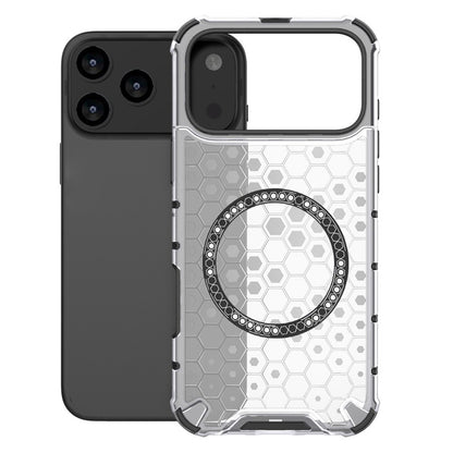Husa MagSafe pentru Apple iPhone 17 Pro Max, Techsuit, HoneyComb Shield, Alba