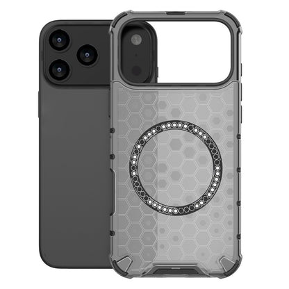 Husa MagSafe pentru Apple iPhone 17 Pro Max, Techsuit, HoneyComb Shield, Neagra