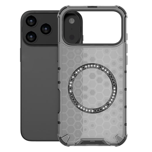 Husa MagSafe pentru Apple iPhone 17 Pro Max, Techsuit, HoneyComb Shield, Neagra