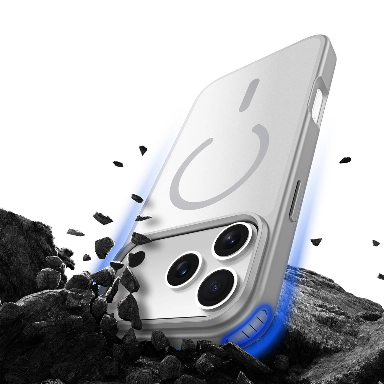 Husa MagSafe pentru Apple iPhone 17 Pro, DUX DUCIS, Yind, Gri
