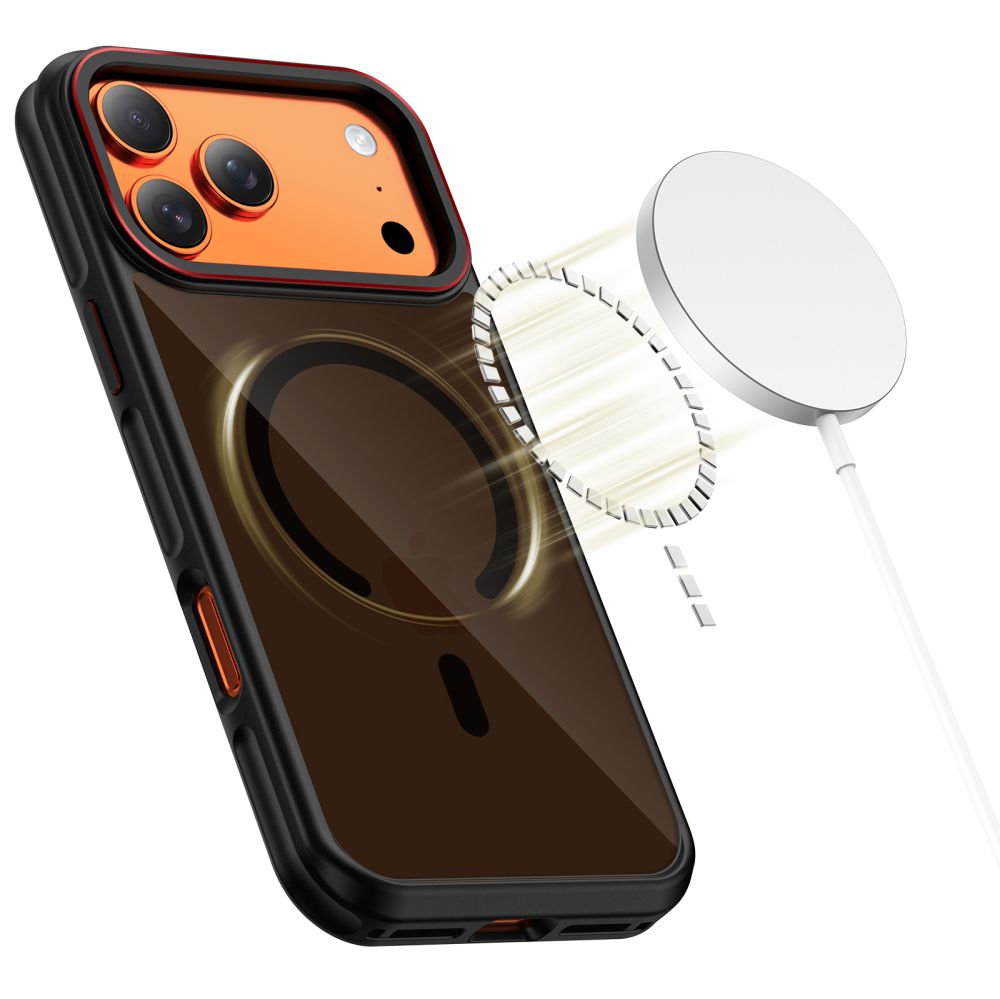 Husa MagSafe pentru Apple iPhone 17 Pro Max, Tech-Protect, Maghybrid, Neagra