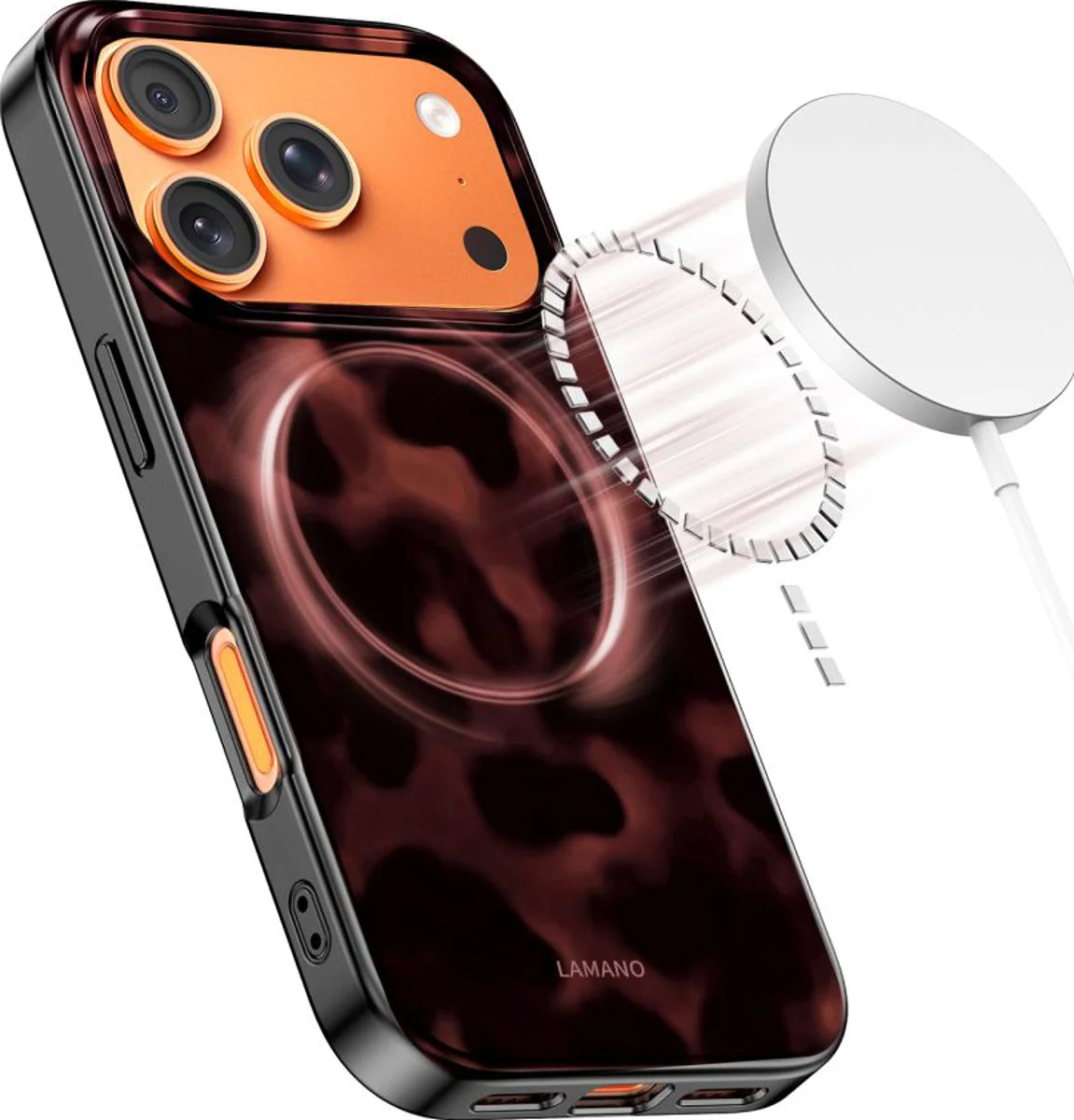 Husa MagSafe pentru Apple iPhone 17 Pro Max, Tech-Protect, Lamano Panther, Neagra