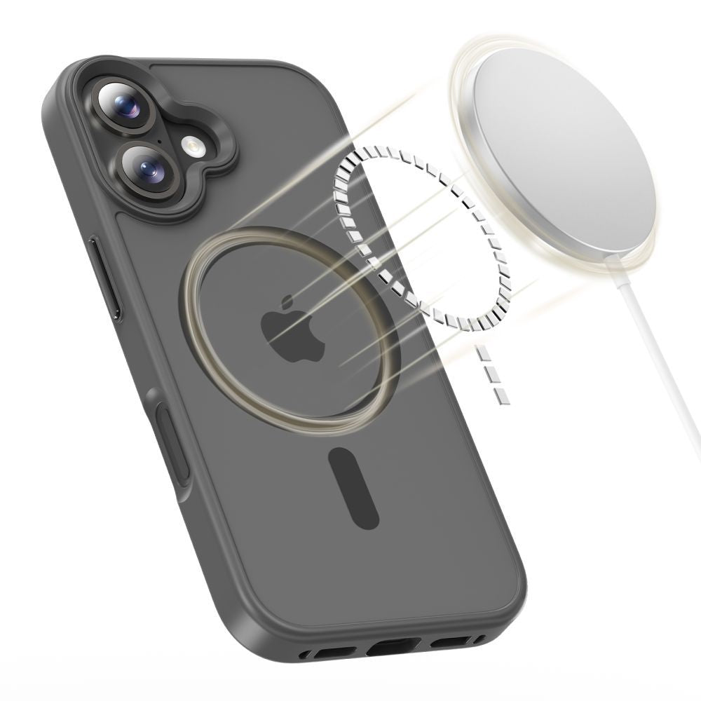 Husa MagSafe pentru Apple iPhone 17, Tech-Protect, Magmat, Gri Mata
