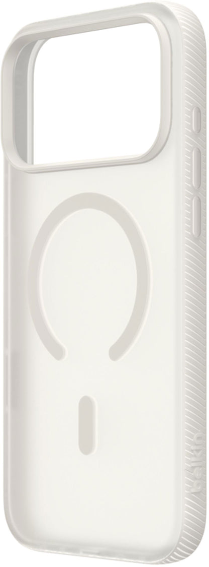 Husa MagSafe pentru Apple iPhone 17 Pro, Belkin, SheerForce Grip, Bej MSA035hqSA