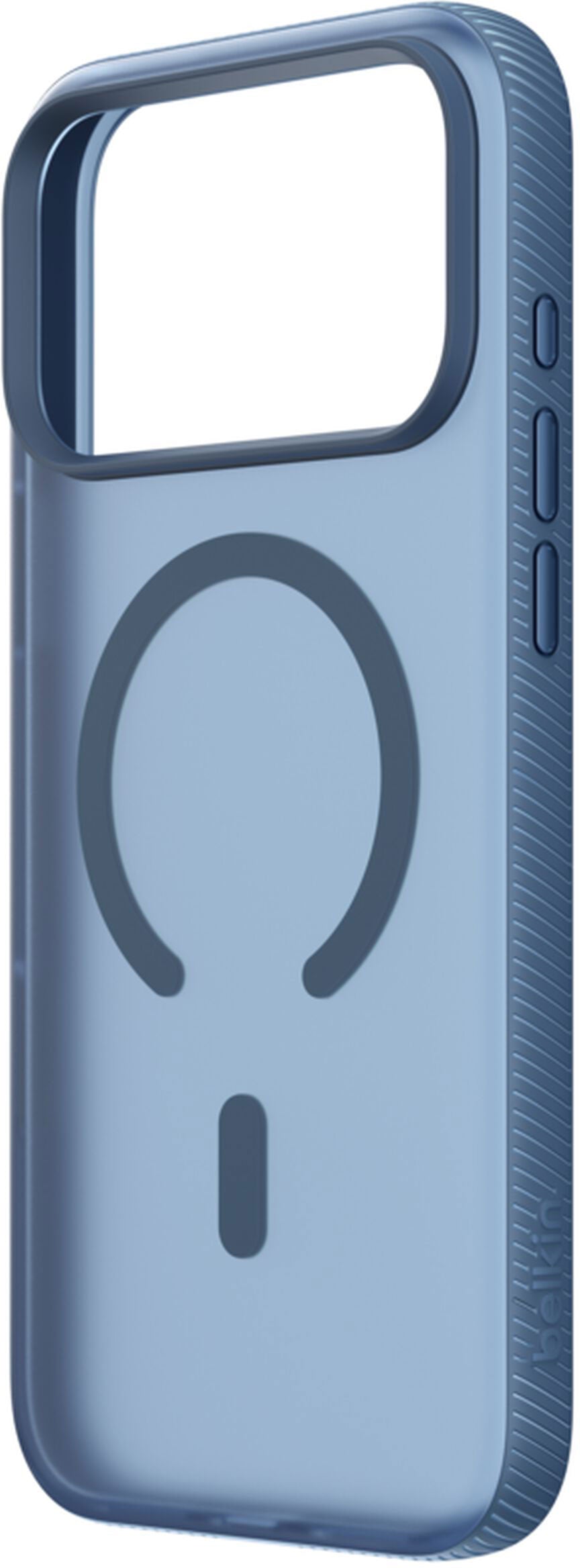 Husa MagSafe pentru Apple iPhone 17 Pro, Belkin, SheerForce Grip, Bleumarin MSA035hqNY