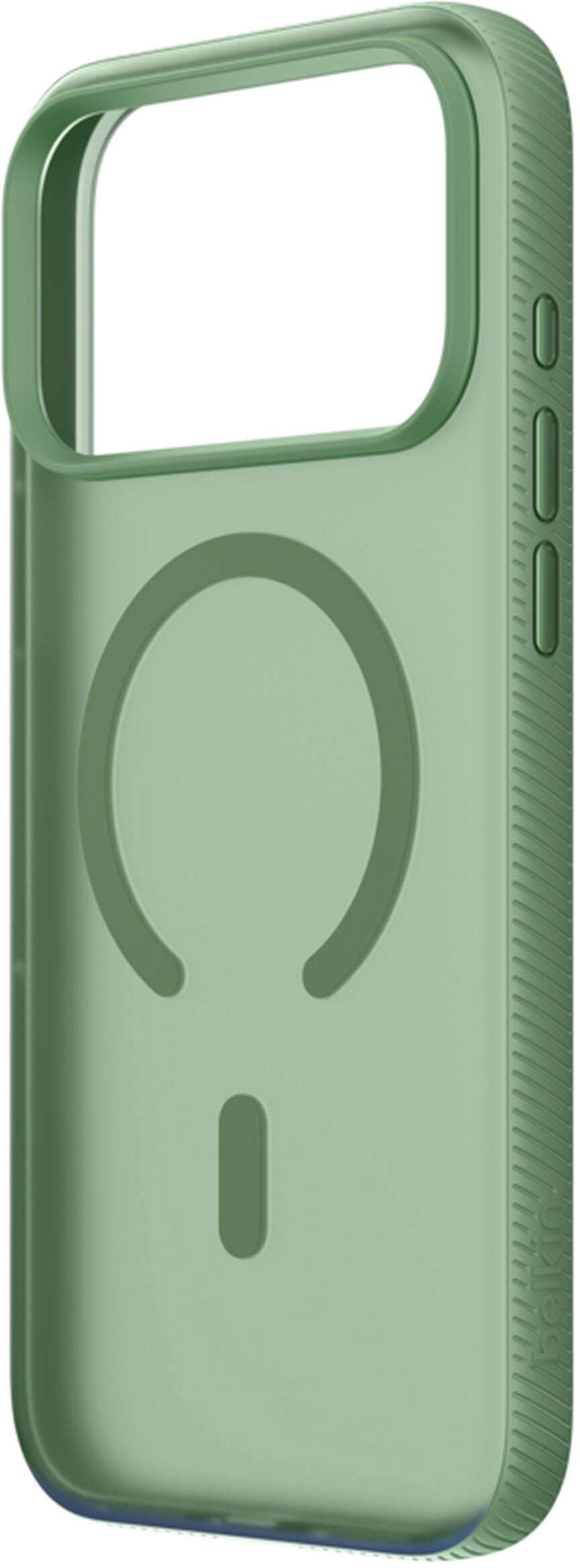 Husa MagSafe pentru Apple iPhone 17 Pro, Belkin, SheerForce Grip, Verde MSA035hqSE