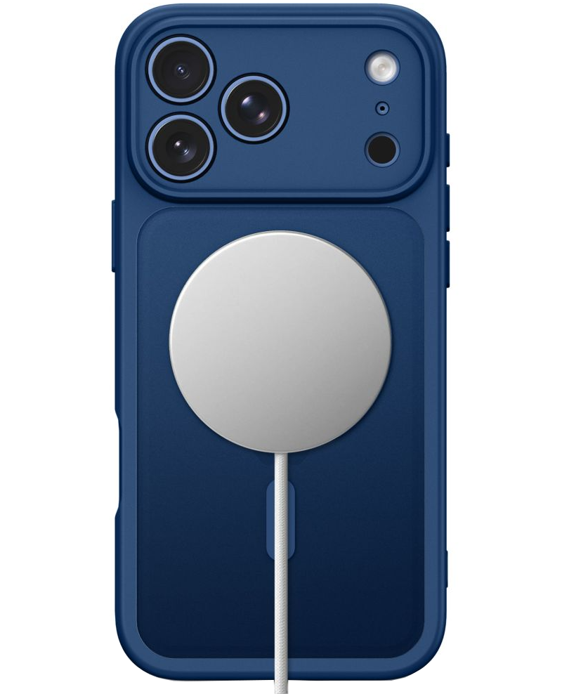 Husa MagSafe pentru Apple iPhone 18 Pro / 17 Pro, Tech-Protect, BasicMag, Bleumarin Mata