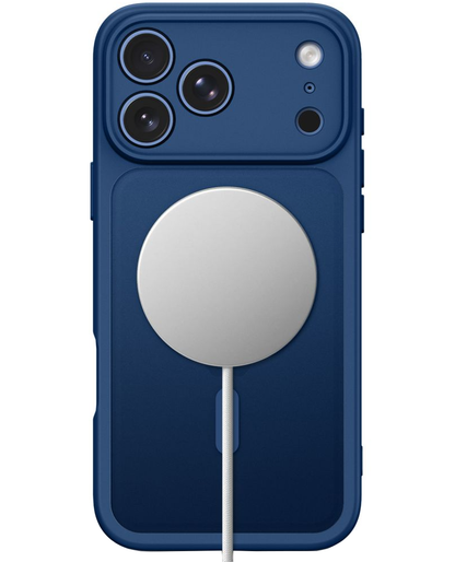 Husa MagSafe pentru Apple iPhone 18 Pro / 17 Pro, Tech-Protect, BasicMag, Bleumarin Mata