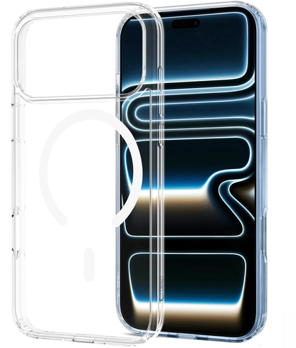 Husa MagSafe pentru Apple iPhone 18 Pro / 17 Pro, Tech-Protect, Flexair Hybrid with Screen Protector, Transparenta